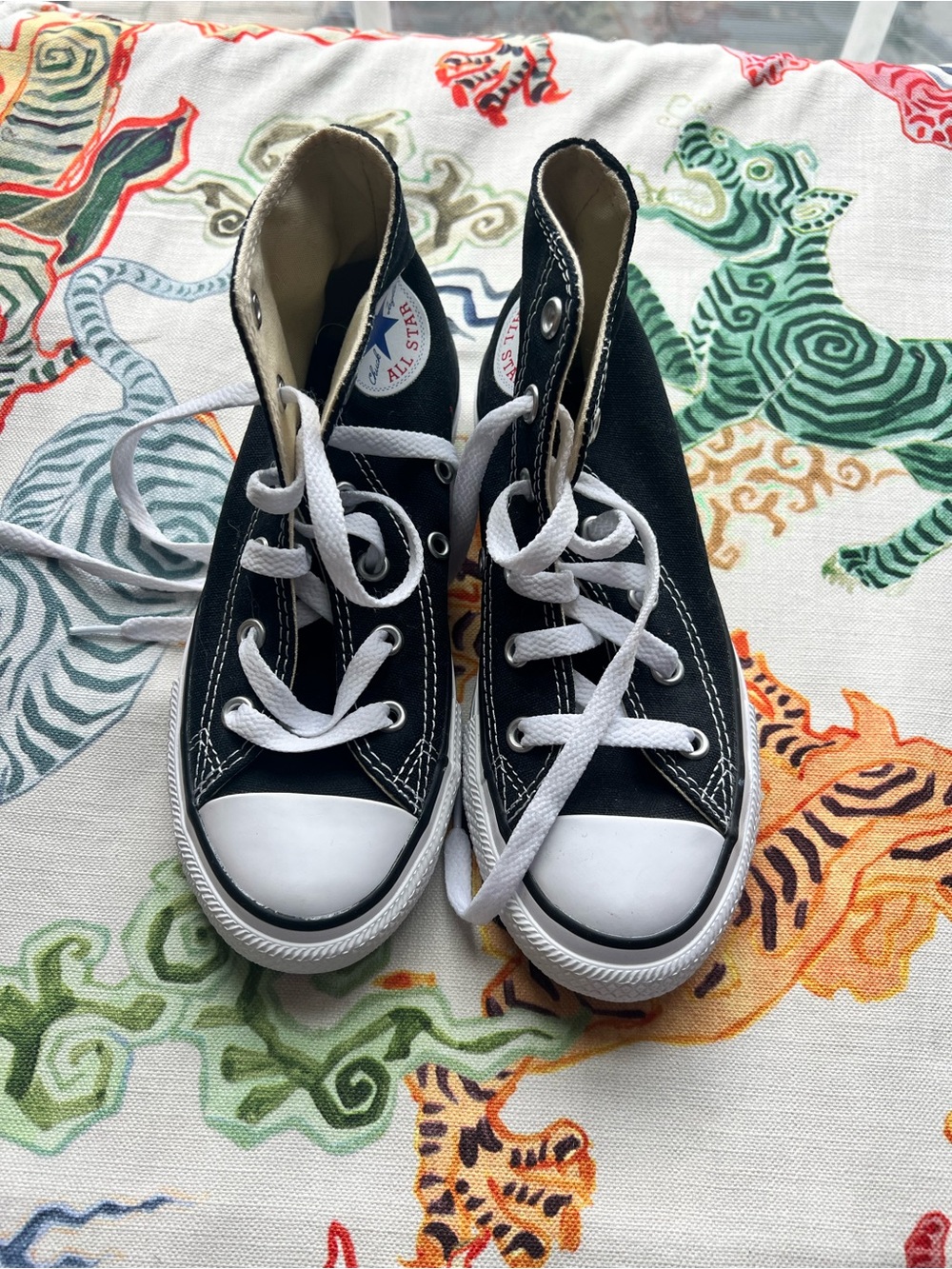 Converse Kids Black and White High Top Sneakers